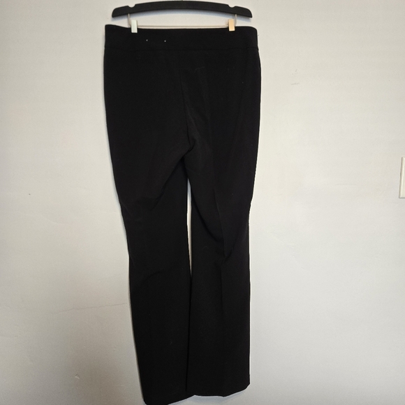 Dressbarn Strech Black Wide-Leg Trousers Size 10 - Picture 2 of 7